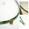 米马饰物 坦桑尼亚Vivid Green沙弗莱18K手工花丝葫芦颈链 商品缩略图2