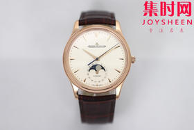 积家ZF月相大师V2版 玫金壳 男士腕表 超薄一体机