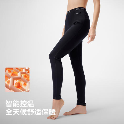 【P系列】伯希和户外运动打底裤女美利奴羊毛快干抑菌保暖登山裤 商品图2