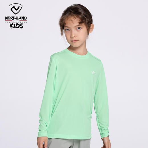 诺诗兰童装长袖T恤，单向导汗科技，高弹贴身不紧绷 商品图4