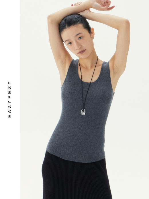 高精纺羊绒打底背心 商品图1