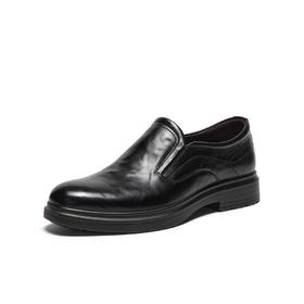 【云粉节】 【拔佳】BF楼Bata乐福鞋男2025冬款英伦风牛皮商务通勤一脚蹬64708DM5    吊牌价1059 活动价739