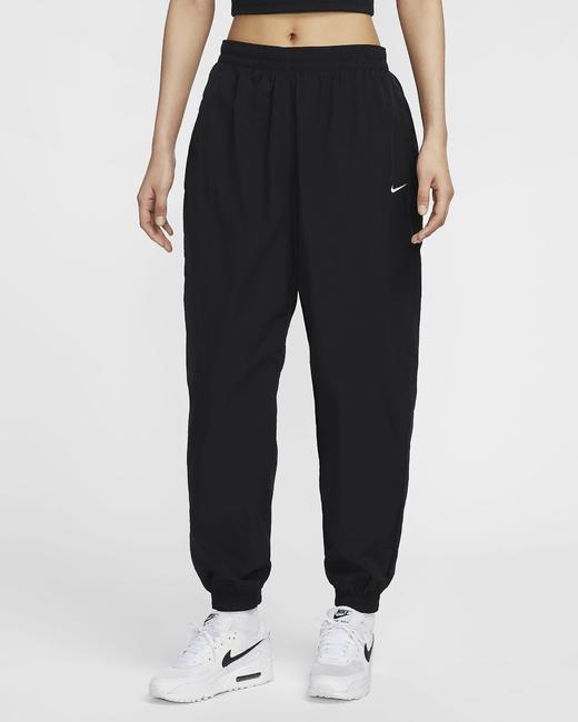 Nike 耐克Sportswear Essential 女子防晒中腰 Oversize 风梭织长裤FV7669-010 商品图0