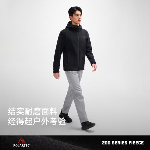 伯希和户外抓绒衣男Polartec200防风保暖运动登山服休闲连帽外套 商品图3