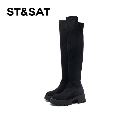 星期六甜飒百搭厚底过膝瘦瘦靴SSD4117139 商品图6