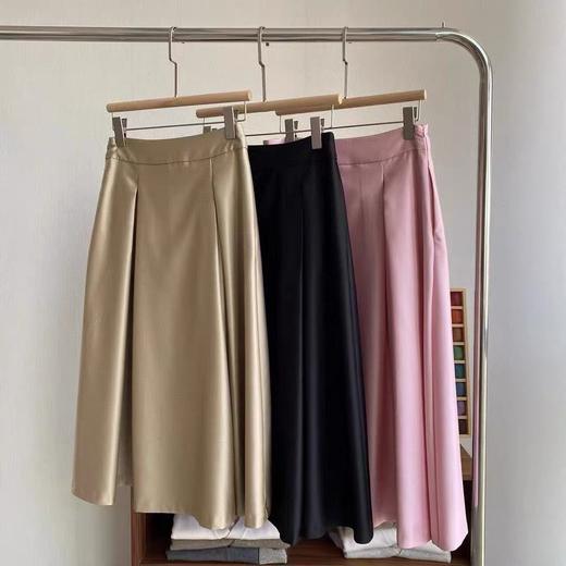 【à perles】优雅真丝羊毛伞裙 复古大气 商品图0