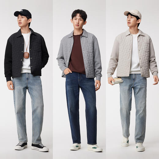 九牧王 保暖零压 秋季舒适抗菌夹克DJ25521 商品图2