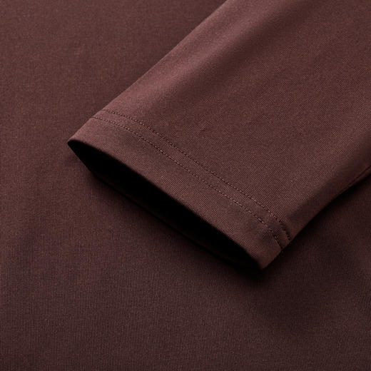 九牧王 商务休闲春褐色标准版长袖POLO衫JT1E10520 商品图3