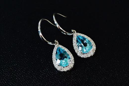 1.6ct海蓝宝耳坠 商品图5