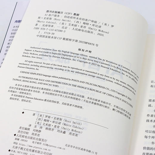 AI客户服务：创造*的客户体验 智能客服AI获客提升客户体验简化运营流程积极重塑客户服务企业管理书籍 商品图3