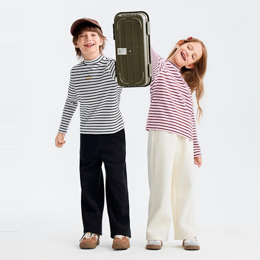 男女童中领长袖针织衫秋季新款安奈儿童装小程序专享EM531581 商品图5