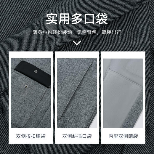 【FW26新品】秋冬纯棉梭织里绒保暖衬衫外套-CS17-02 商品图7