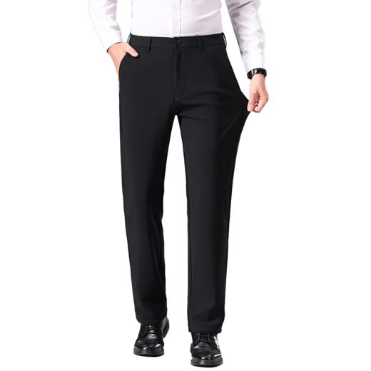 罗蒙春秋款男士休闲西裤直筒商务通勤上班百搭男士长裤子 商品图2