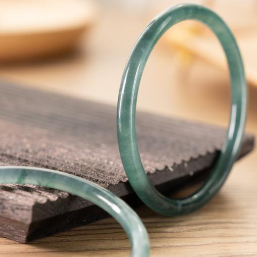 前20单赠翡翠戒指【任2个减100元】碧辉堂翡翠危料蓝水冰透手镯叮当镯【一物一证 礼盒包装】 商品图1