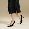 【静音系列】千百度细高跟婚鞋女新娘鞋单鞋A25457757 商品缩略图1