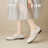 ZHR松紧交叉带玛丽珍鞋女2025夏新款方头芭蕾风粗跟乐福小皮鞋 商品缩略图4