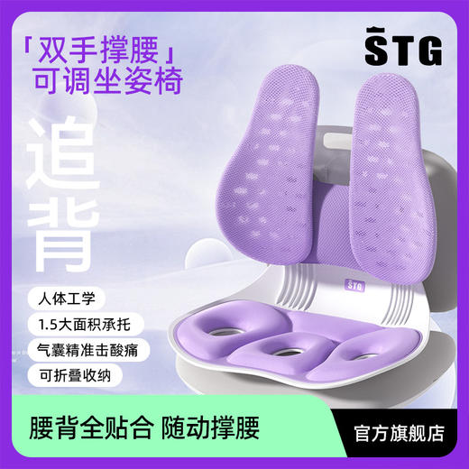 猫太子STG护腰坐垫久坐神器腰靠腰部支撑靠垫靠背座椅腰枕腰托办公室 商品图0