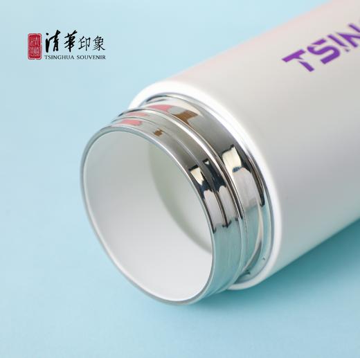 清华大学时尚茶水分离双层不锈钢保温杯 商品图5