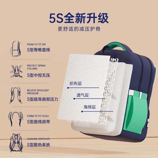 壹鹿童英伦风人体工学设计减负护脊书包赠补习袋+笔袋 商品图6