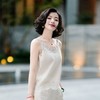 西子/【小欢喜】亚麻天丝镂空蕾丝小花透气舒适内搭吊带背心/DDBH1159 商品缩略图1