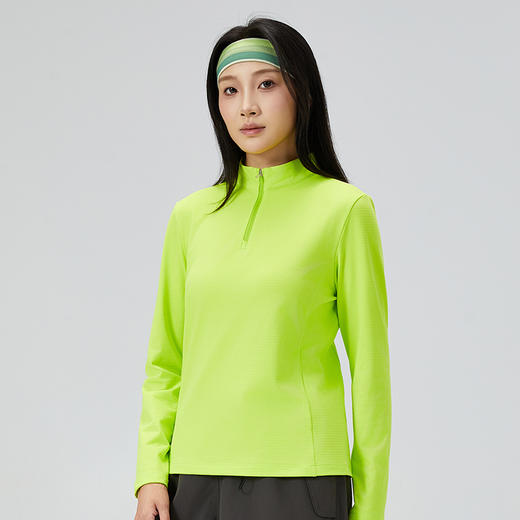 【上新89元！半拉链高领】LUCKY DEER/幸运鹿情侣款立领亲肤山系半高领户外长袖运动健身T恤 商品图1