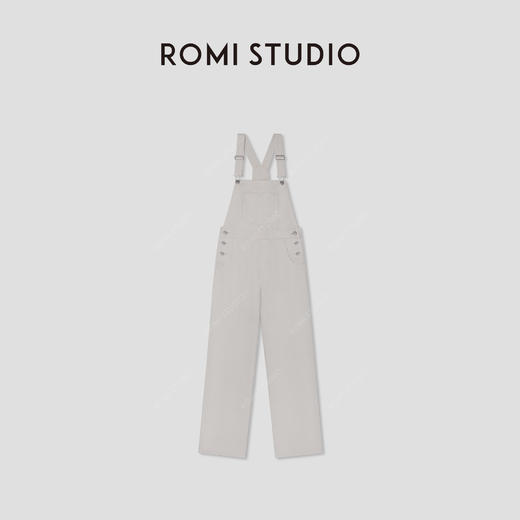 ROMI STUDIO土耳其进口面料环保染色经典百搭背带裤 RWCSX82301 商品图0