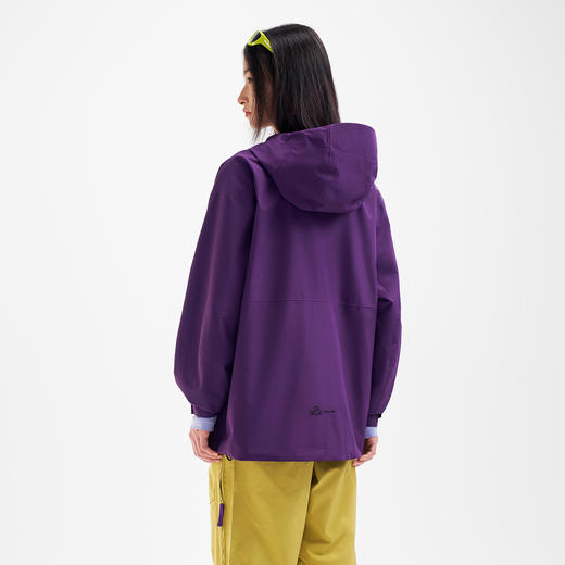 【山系】伯希和户外紫色冲锋衣2025新款防风雨时尚单层登山服外套 商品图3