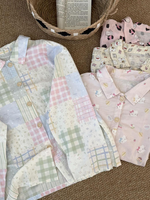 双层纱长袖套装（锁 商品图3