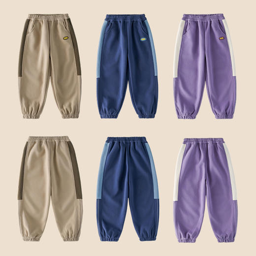 【7A抗菌】棉花堂山系撞色跑跑童装裤FA52056 商品图4