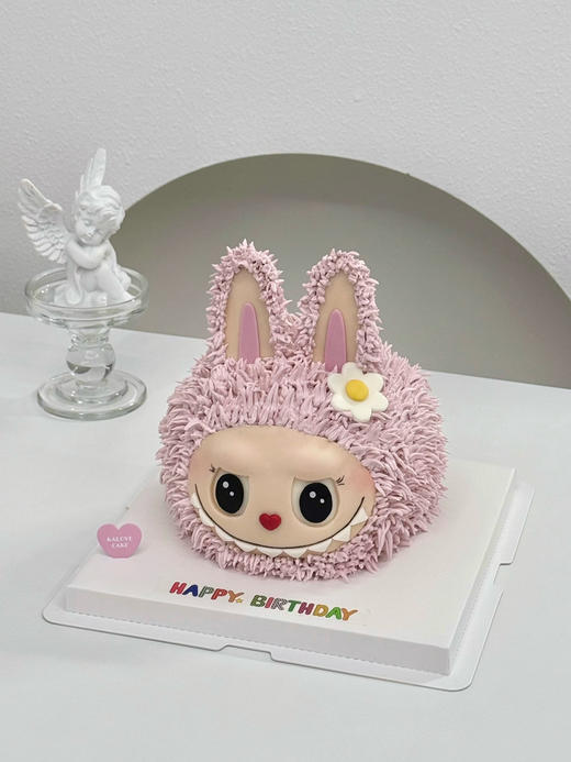 粉色labubu mokoko生日蛋糕（六寸以下比较可爱 商品图1