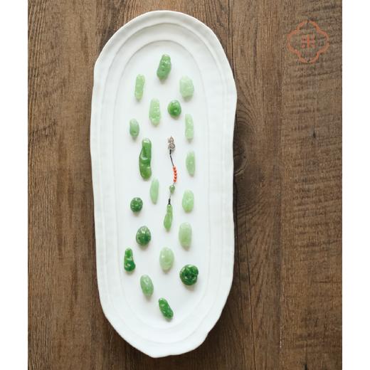 米马饰物 天然和田玉苹果绿太湖石 随形压襟吊坠 时来运转 吉祥随身 商品图3