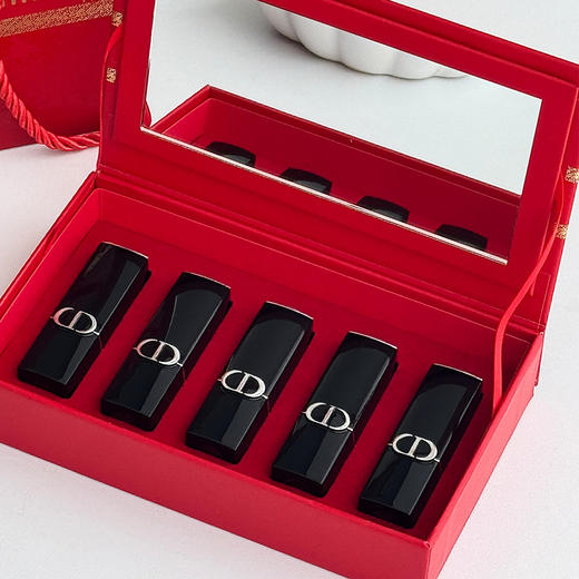 【七夕限定礼盒  顺丰极速发货】迪奥烈艳蓝金口红小样套装 商品图0