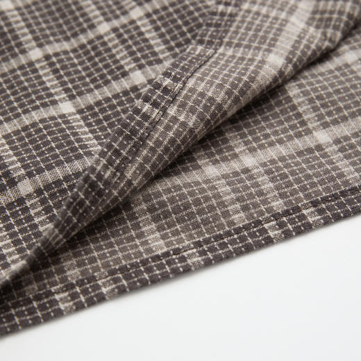 ROMI STUDIO“美式复古”100%长绒棉错位斜裁格子连衣裙 RWCALY4792  商品图4