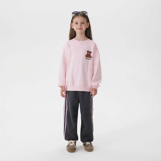 马克珍妮女童萌趣小熊软软卫衣2025年秋装新款551203 商品图3