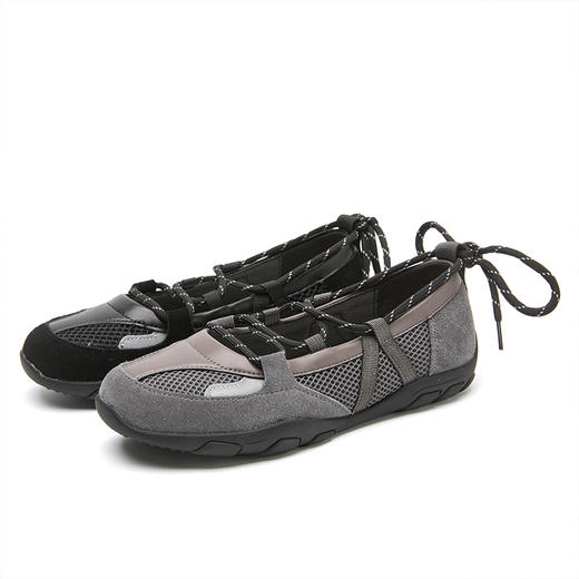 西遇芭蕾德训鞋女新款秋季复古浅口玛丽珍圆头轻便软底运动鞋V1656924 商品图4