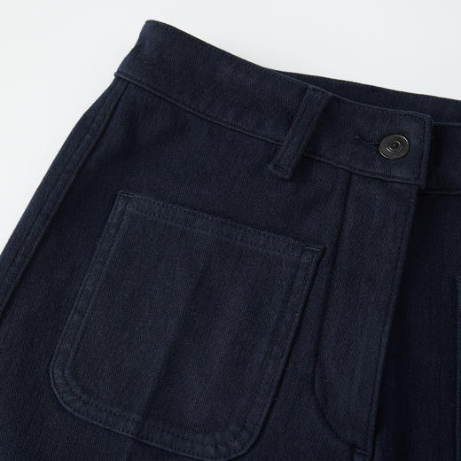 ROMI STUDIO“羊绒牛仔”山羊绒混纺弹性双贴袋牛仔裤RW24LXG1082 商品图3