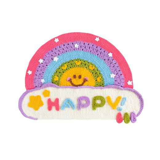 苏苏姐家彩虹地毯手工diy编织居家毛线团自制毯子材料包打发时间 商品图4