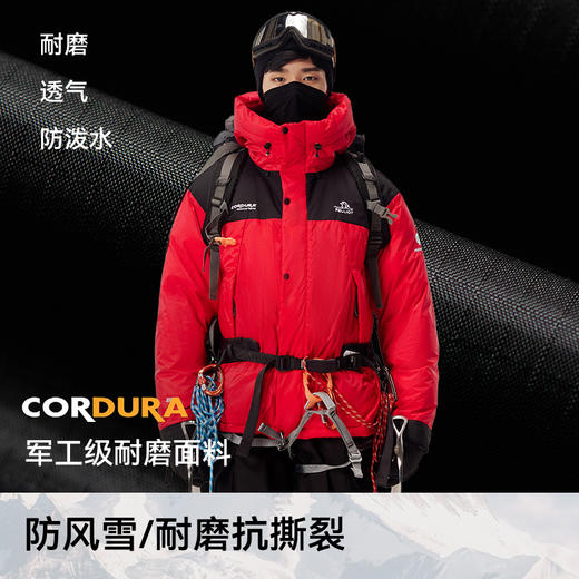 【冰河PRO】伯希和户外1000蓬羽绒服男2025新款防风石墨烯鹅绒服 商品图3