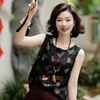 西子/【七彩葫芦】非遗红云纱重磅24姆米桑蚕丝七彩“瑞葫祥纹“印花黑色背心/DDTJ284 商品缩略图8