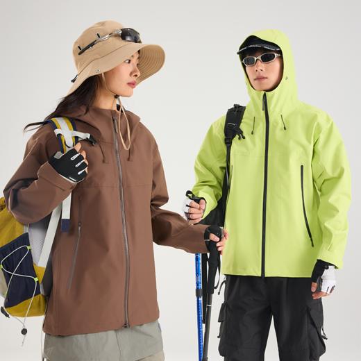 LUCKY DEER/幸运鹿情侣款户外硬壳全热封封防大雨级别单层冲锋衣 商品图3