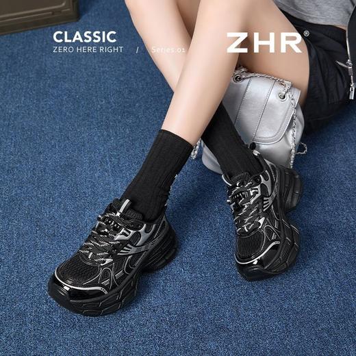 ZHR则则厚底增高老爹鞋女鞋2025新款轻便百搭ins情侣运动休闲鞋女 商品图8