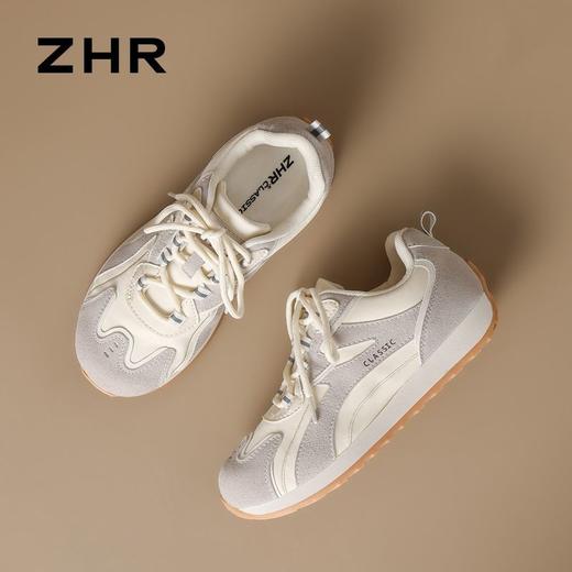 ZHR平底低跟阿甘鞋芭蕾风德训鞋2025秋季户外百搭透气运动休闲鞋 商品图6