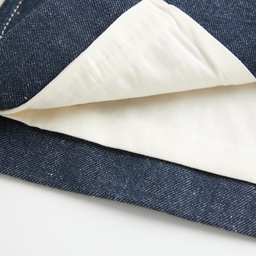 ROMI STUDIO“老钱静奢”独特平纹藏蓝立领夹克牛仔外套RWCSWD3799 【发货时间25-30天】 商品图4