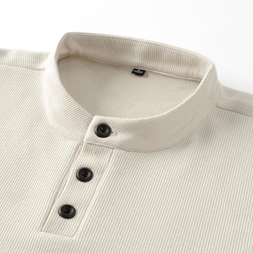 【含绵羊毛】罗蒙男士秋冬圆领卫衣加绒保暖男微弹休闲百搭上衣舒适通勤 商品图8