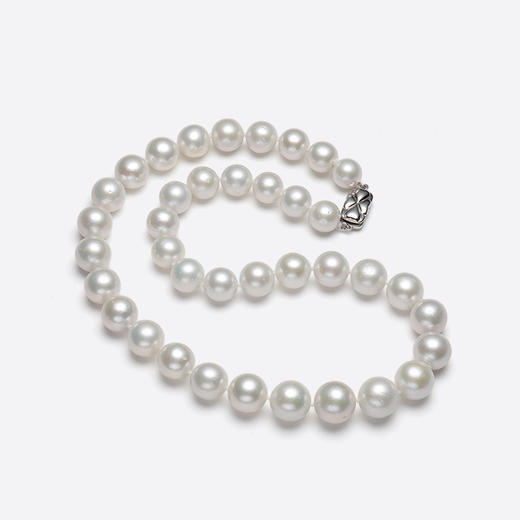 【分销】戴拉珍珠S925银淡水10-12mm有核珍珠项链（吉尔德四星），送礼推荐 商品图2