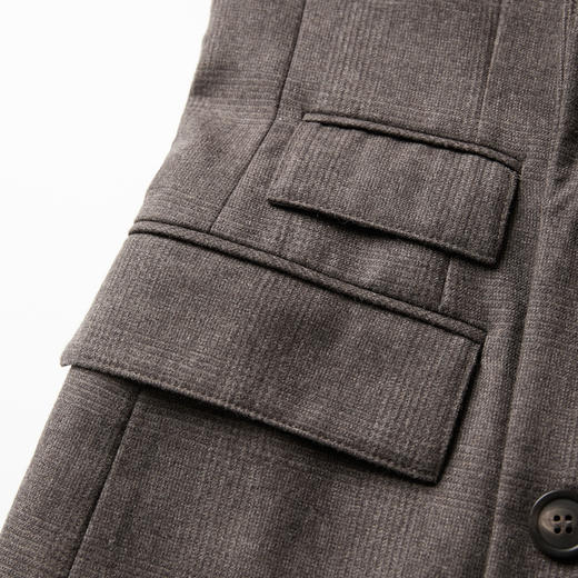 ROMI STUDIO“老钱腔调”100%羊毛半精纺色纺双排扣西装 RWCSWY1727 商品图4