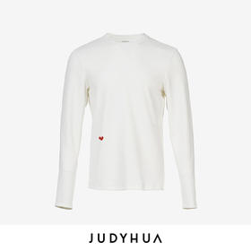 JUDYHUA 怦然心动系列爱心Oversize长袖T恤
