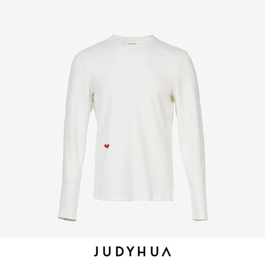 JUDYHUA 怦然心动系列爱心Oversize长袖T恤 商品图0