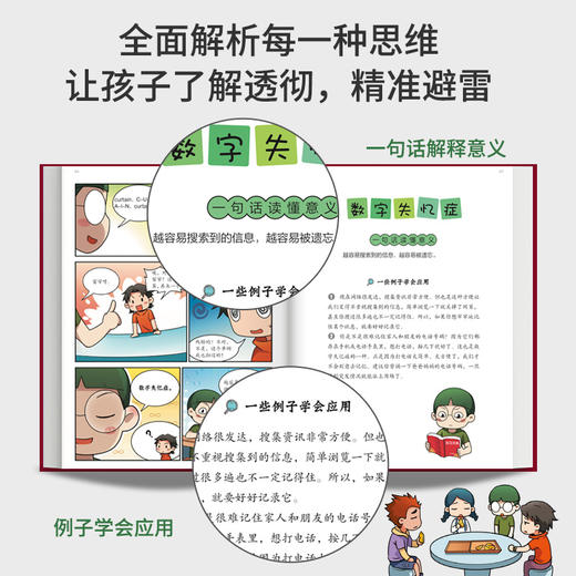 《小学生思维漫画》全4册  6-14岁  4大领域 10个方面 80种思维方式 60种思维误区 思考快人一步，成长事半功倍 商品图4