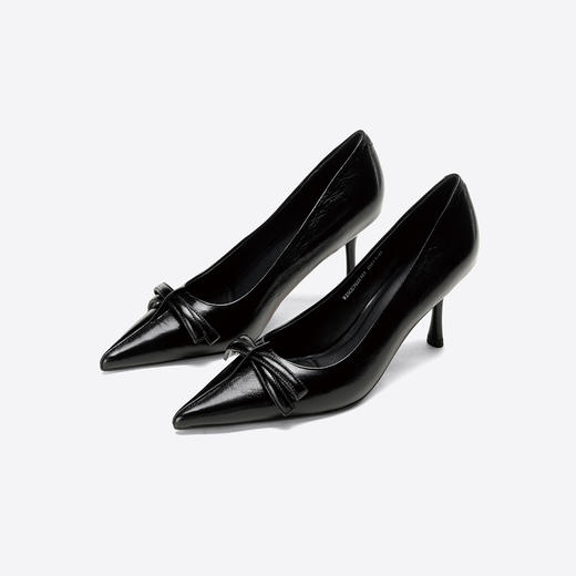 Westory2025年秋季尖头高跟牛皮单鞋通勤百搭浅口单鞋W25CE76251 商品图5